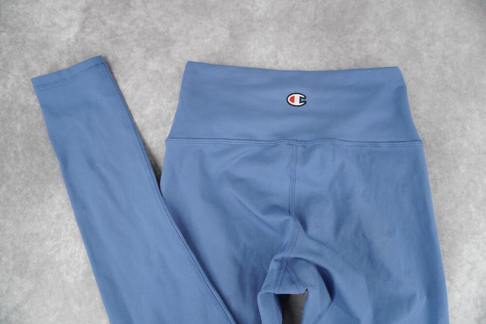 Champion Women's Soft Touch Eco High Rise Leggings Small Seven Seas Blue